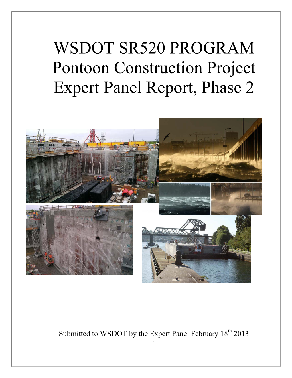 SR 520 Pontoon Construction Project