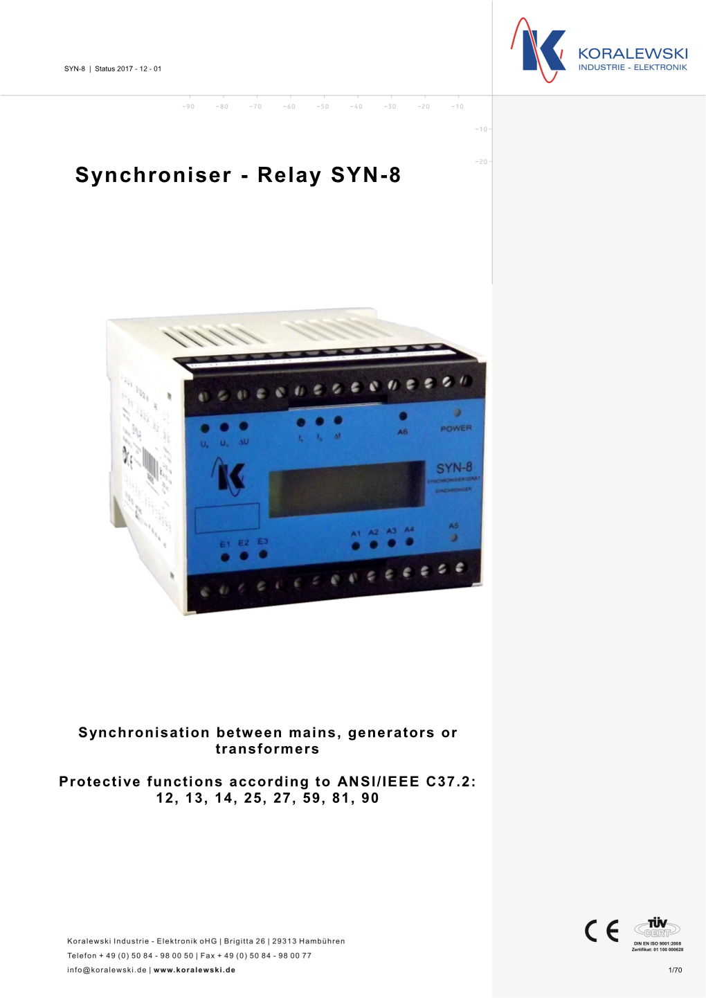 Synchroniser - Relay SYN-8