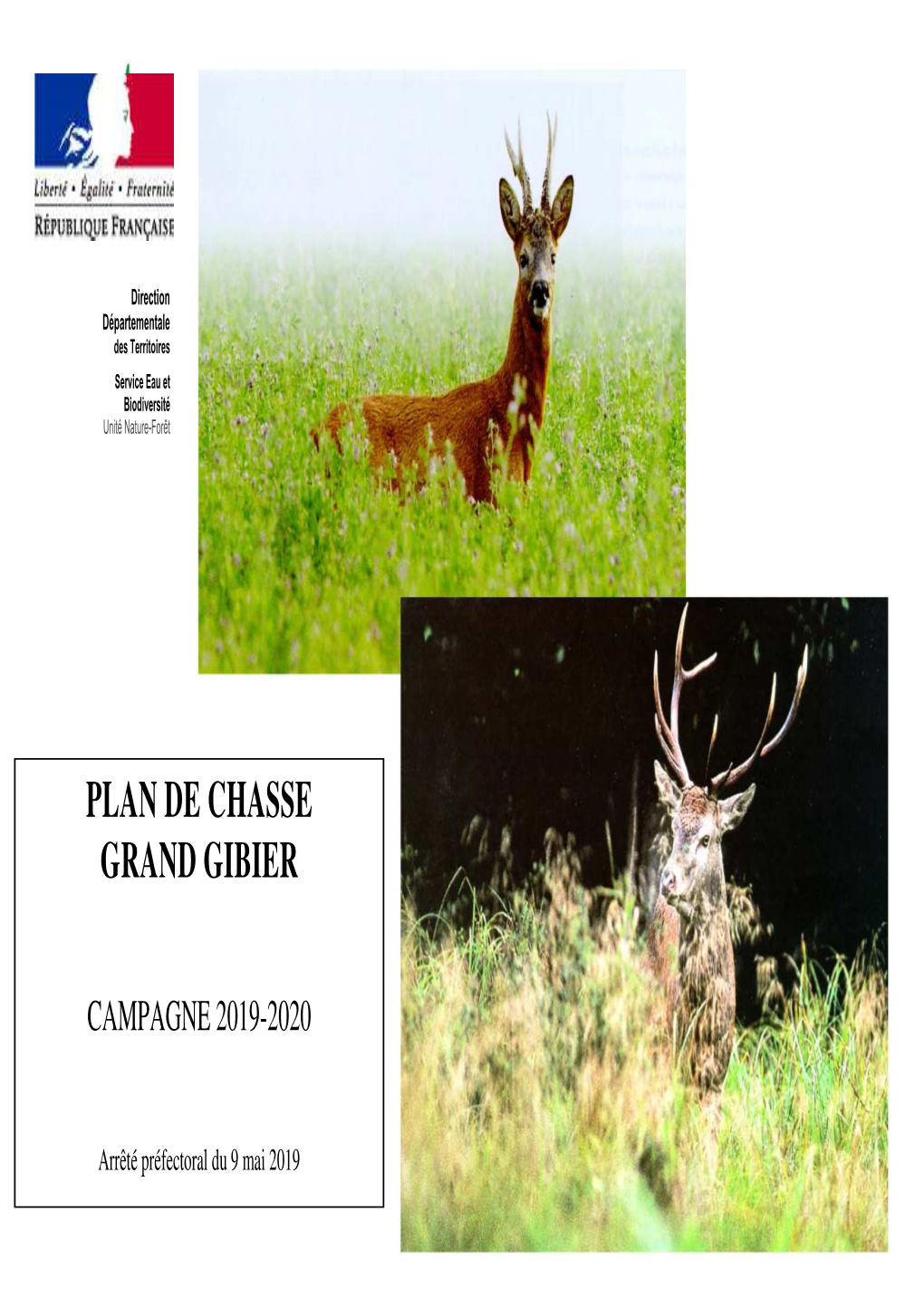 Plan De Chasse Grand Gibier