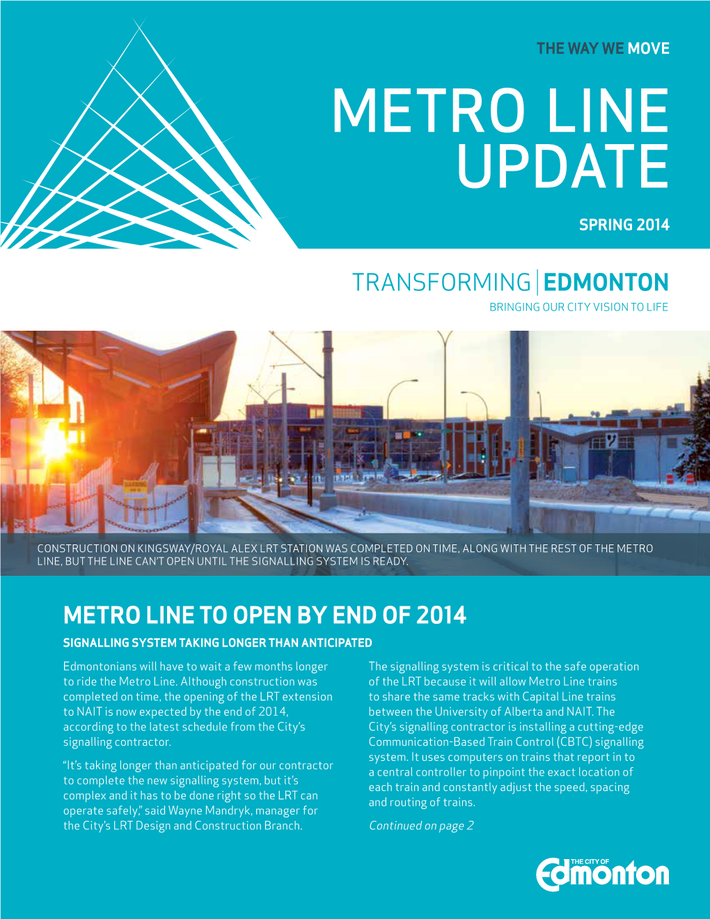 Metro Line Update