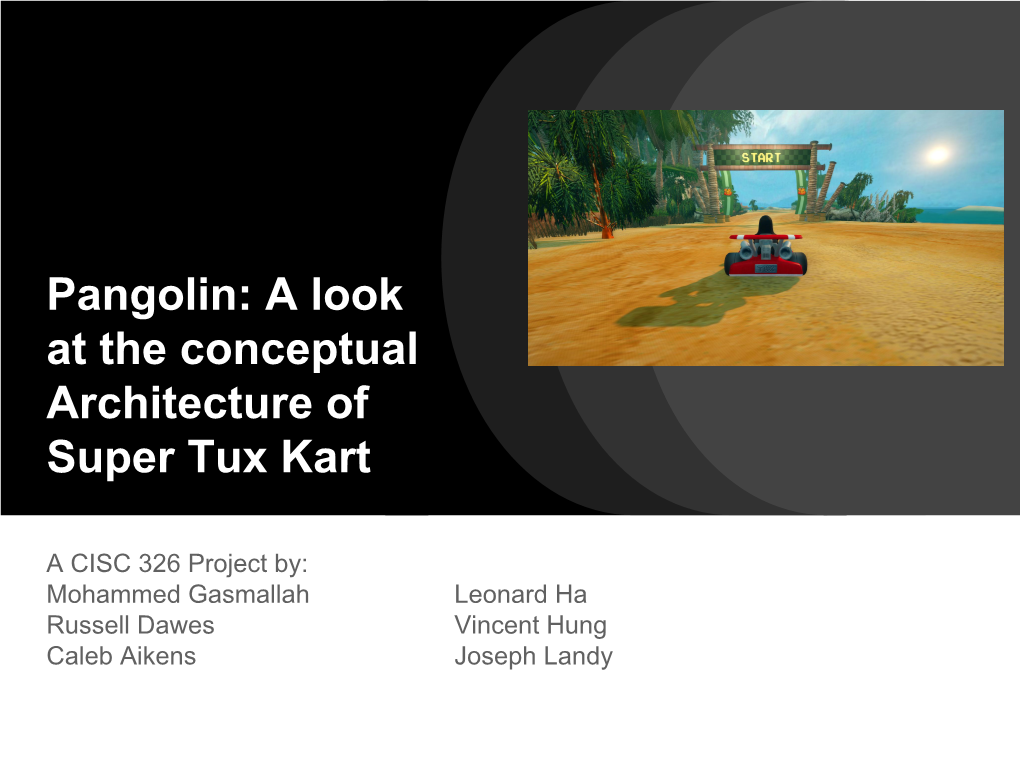 A Look at the Conceptual Architecture of Super Tux Kart