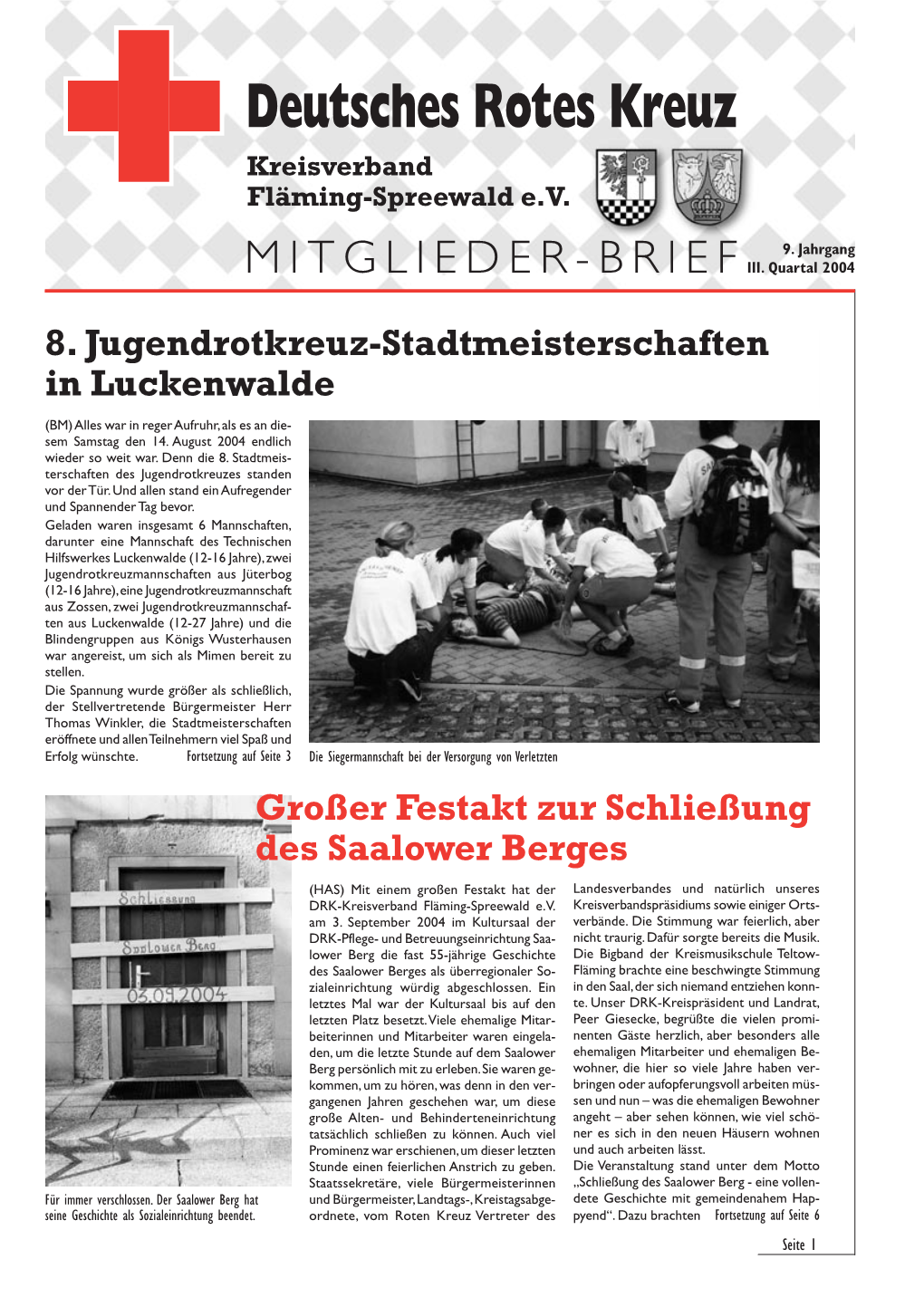 MITGLIEDER-BRIEF 9. Jahrgang