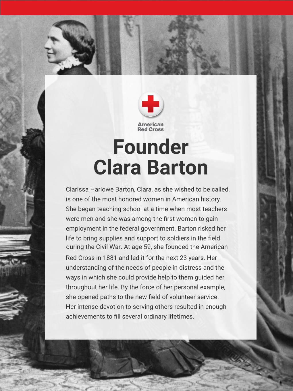 Founder Clara Barton