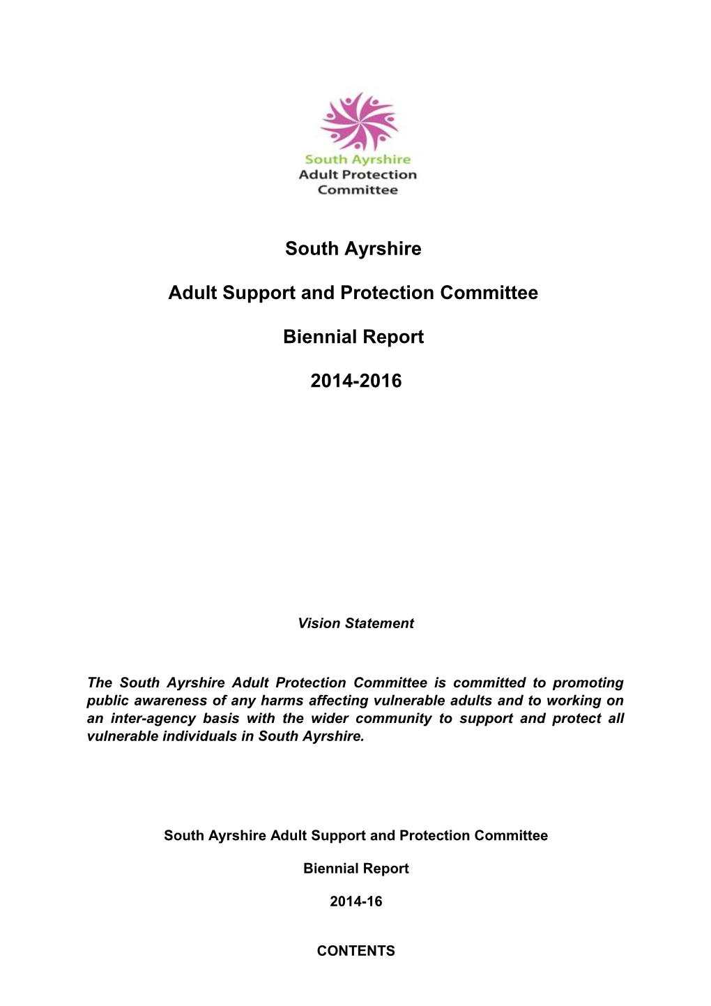 South Ayrshire Adult Support and Protection Committee