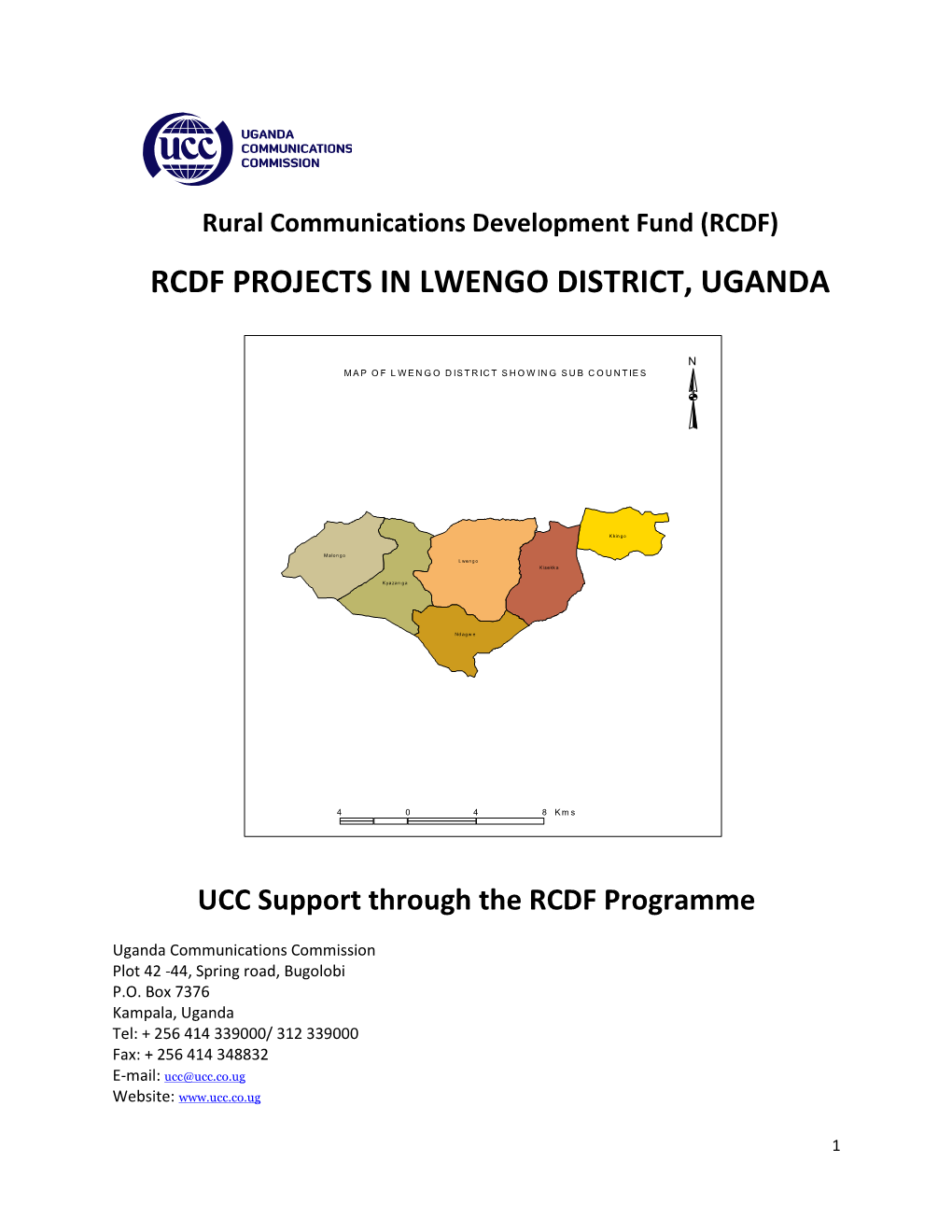 Rcdf Projects in Lwengo District, Uganda