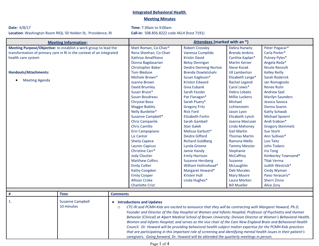 Integrated Behavioral Health