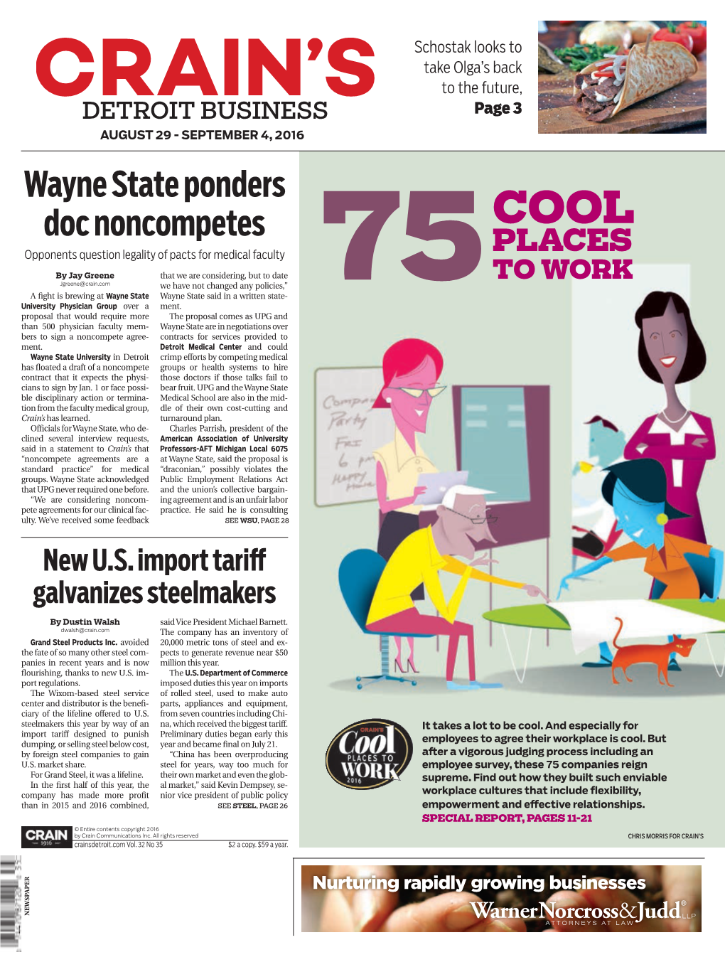 Wayne State Ponders Doc Noncompetes COOL Opponents Question Legality of Pacts for Medical Faculty PLACES