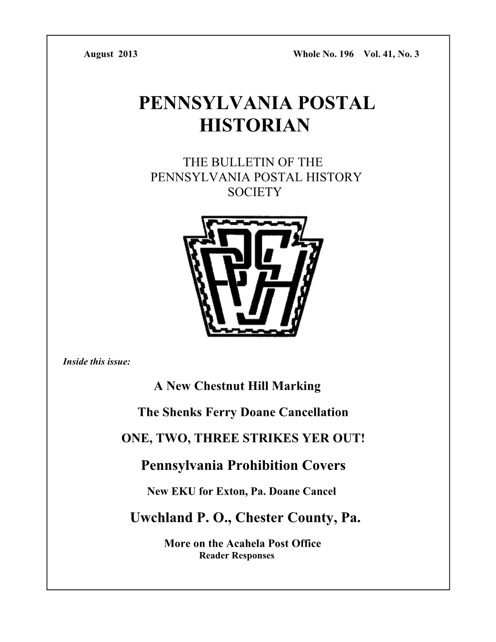 Pennsylvania Postal Historian