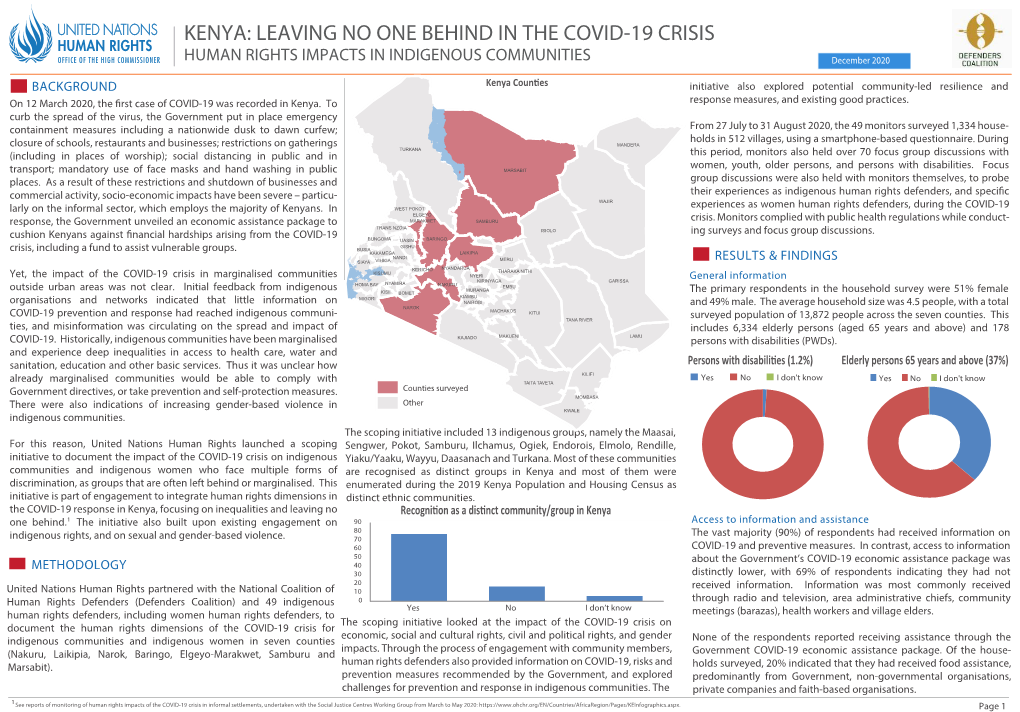 Kenya: Leaving No One Behind in the Covid-19 Crisis