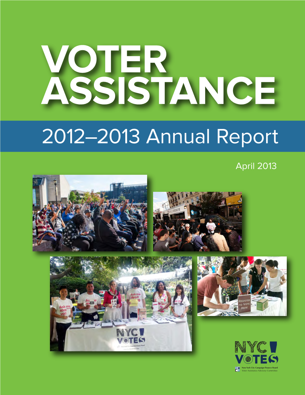 2012-2013 Voter Assistance Annual Report
