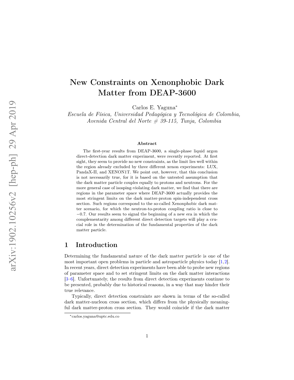 New Constraints on Xenonphobic Dark Matter from DEAP-3600