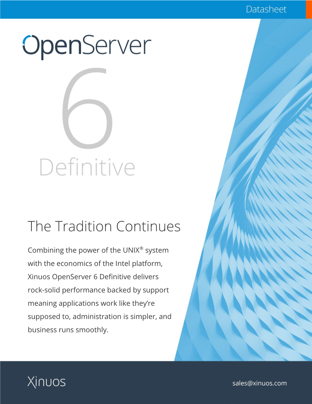 SCO Openserver 6 Definitive 2018