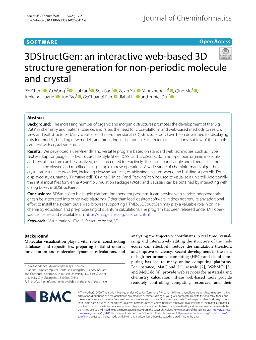 3Dstructgen: an Interactive Web-Based 3D Structure Generation