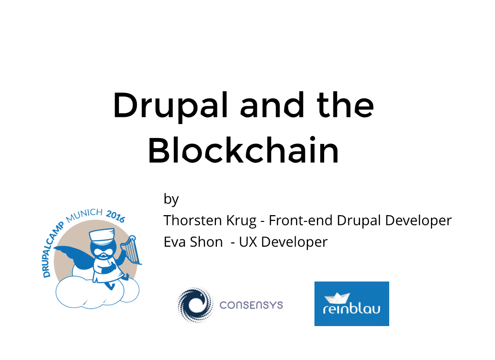 Drupal and the Blockchain