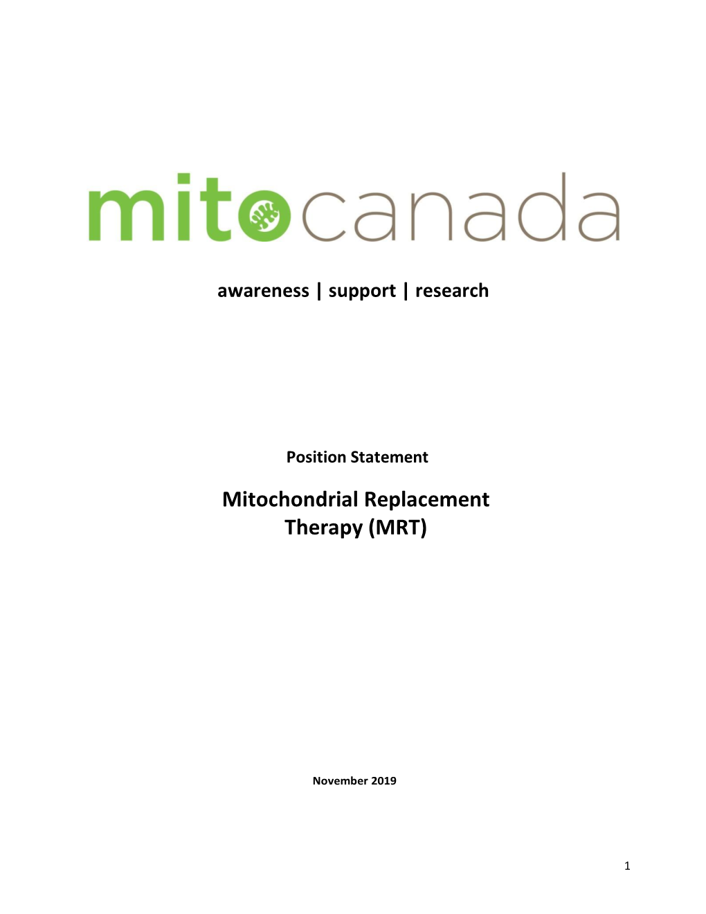 Mitochondrial Replacement Therapy (MRT)