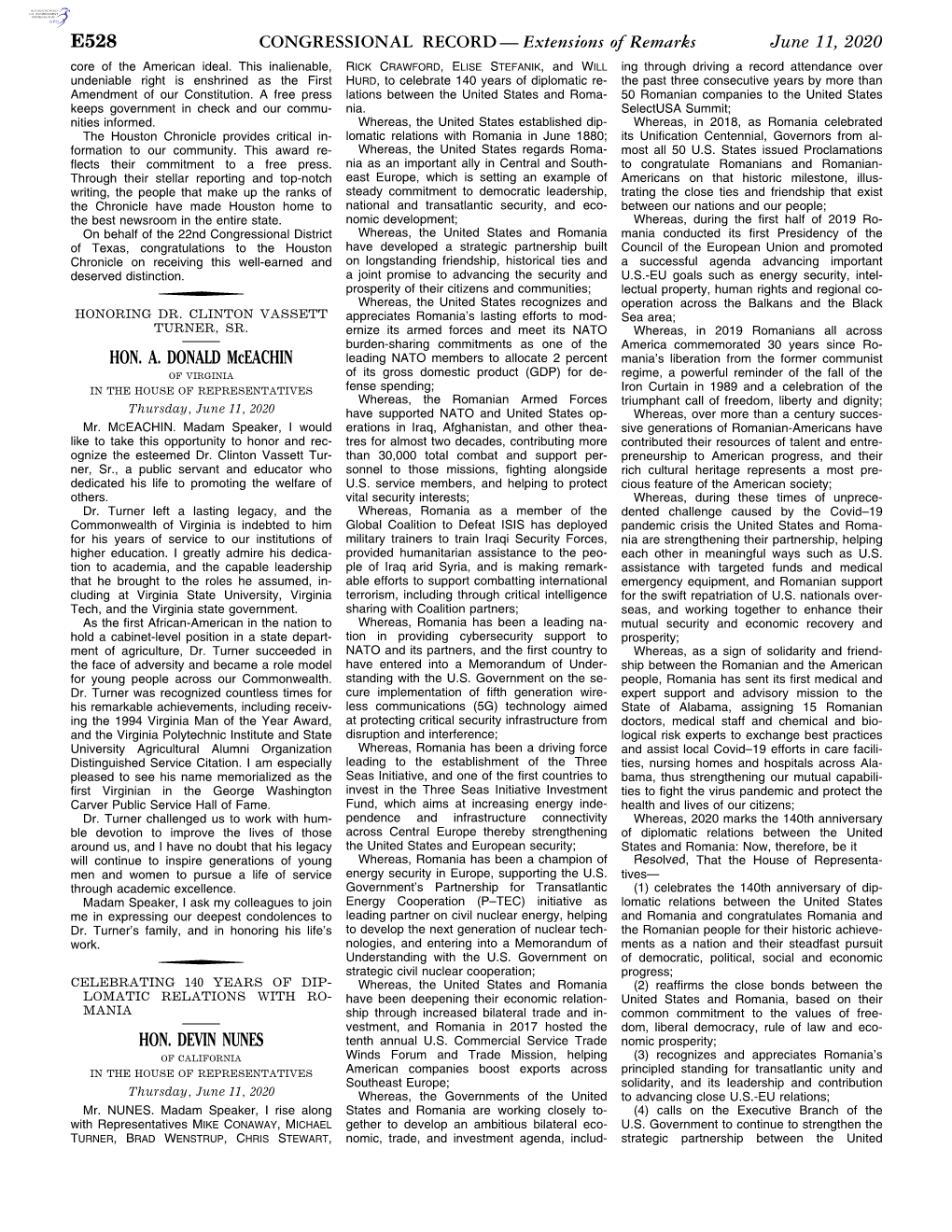 CONGRESSIONAL RECORD— Extensions of Remarks E528 HON