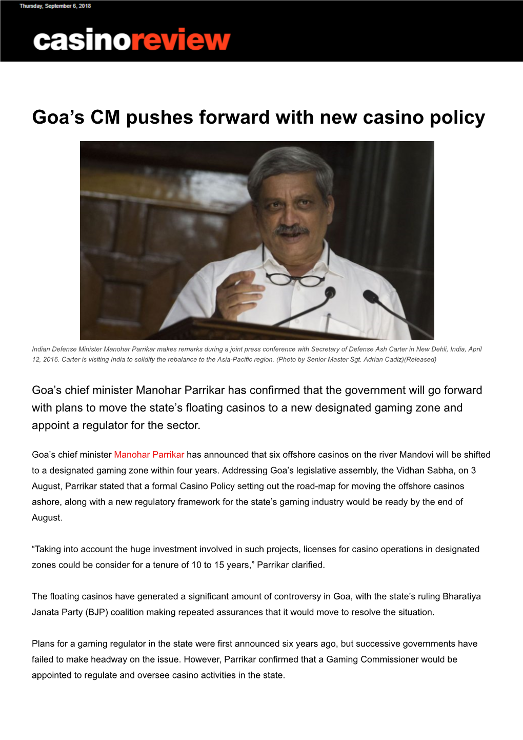 Goa's CM Pushes Forward with New Casino Policy