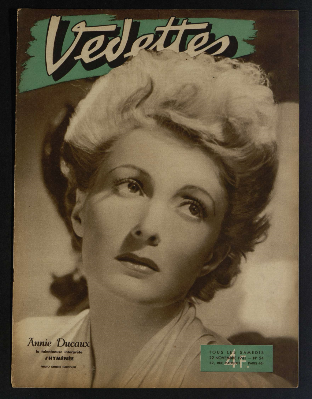 Vedettes N°54, 22/11/1941