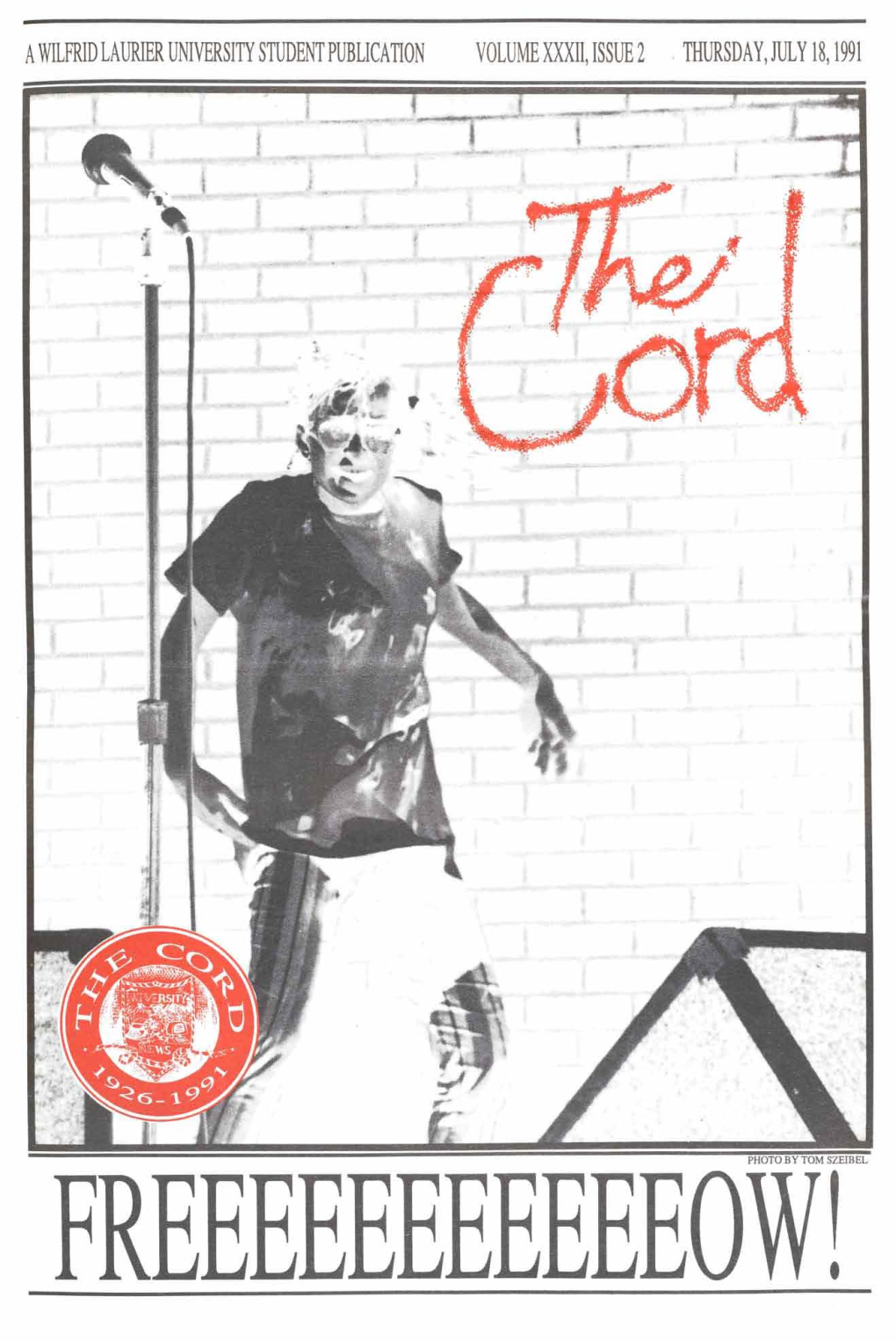 The Cord Weekly (July 18, 1991)