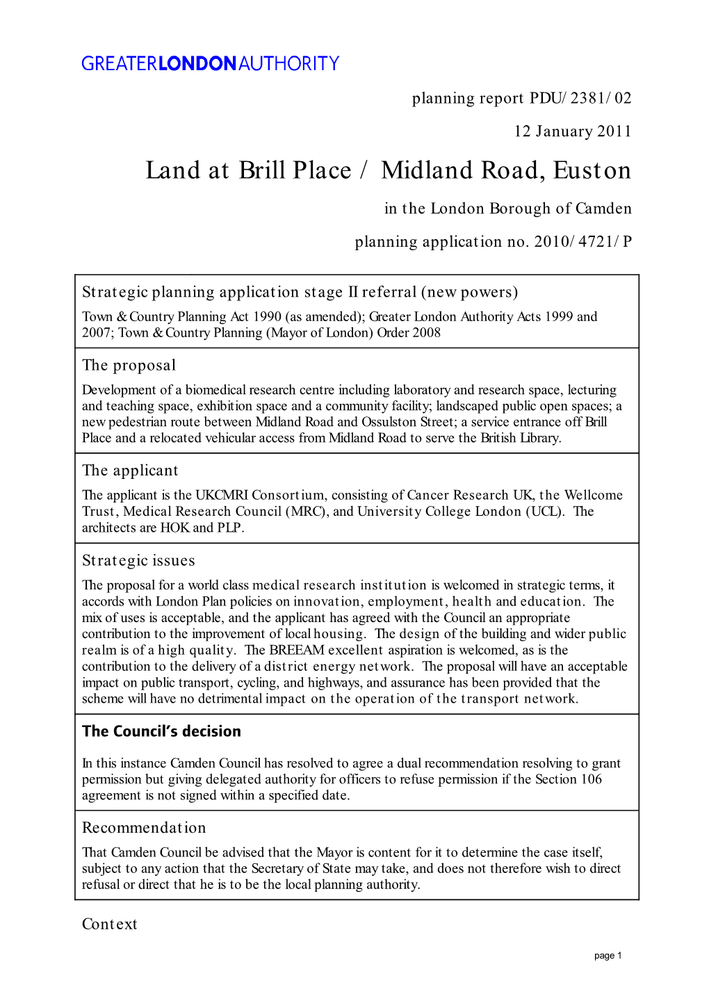 Land at Brill Place / Midland Road, Euston