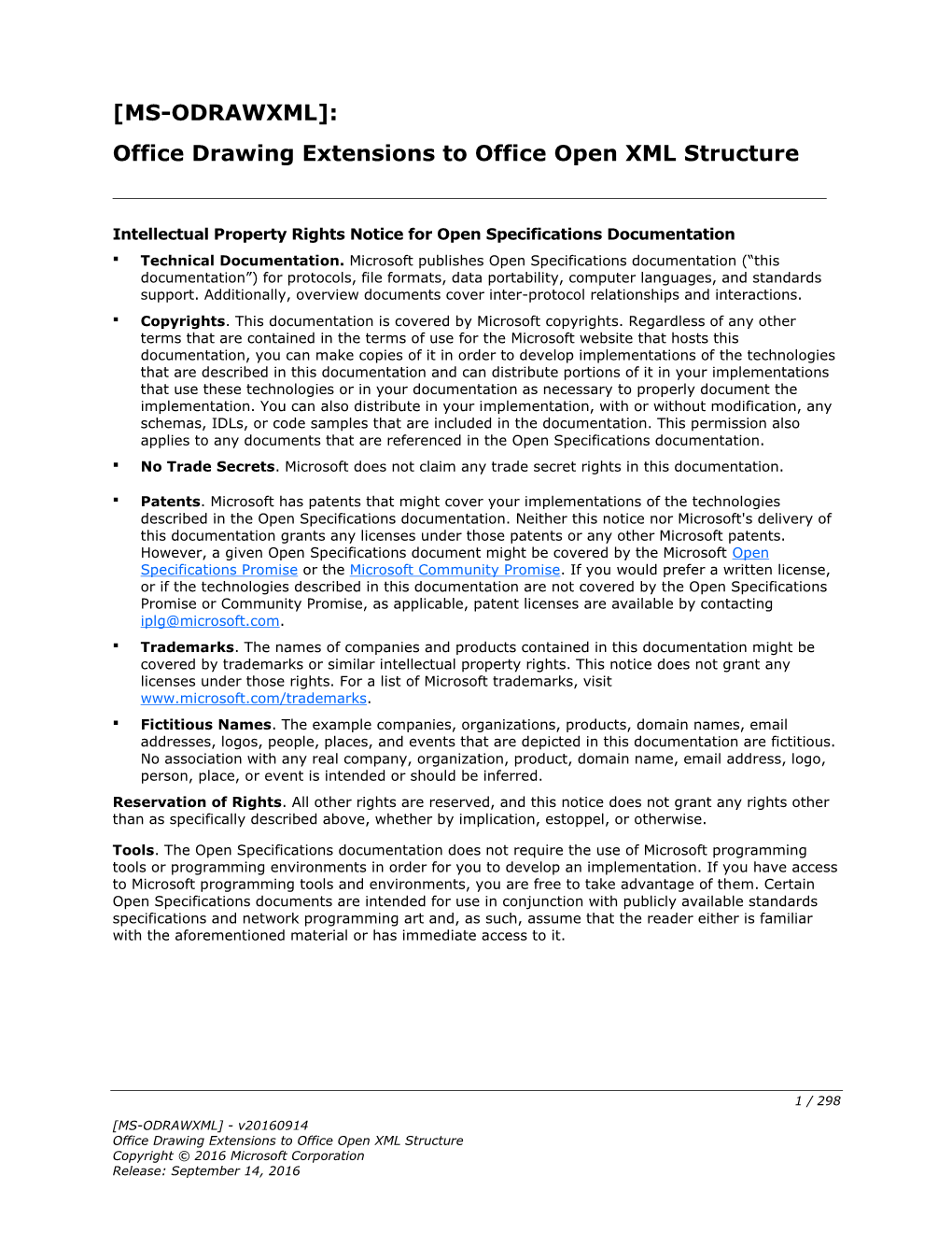 [MS-ODRAWXML]: Office Drawing Extensions to Office Open XML