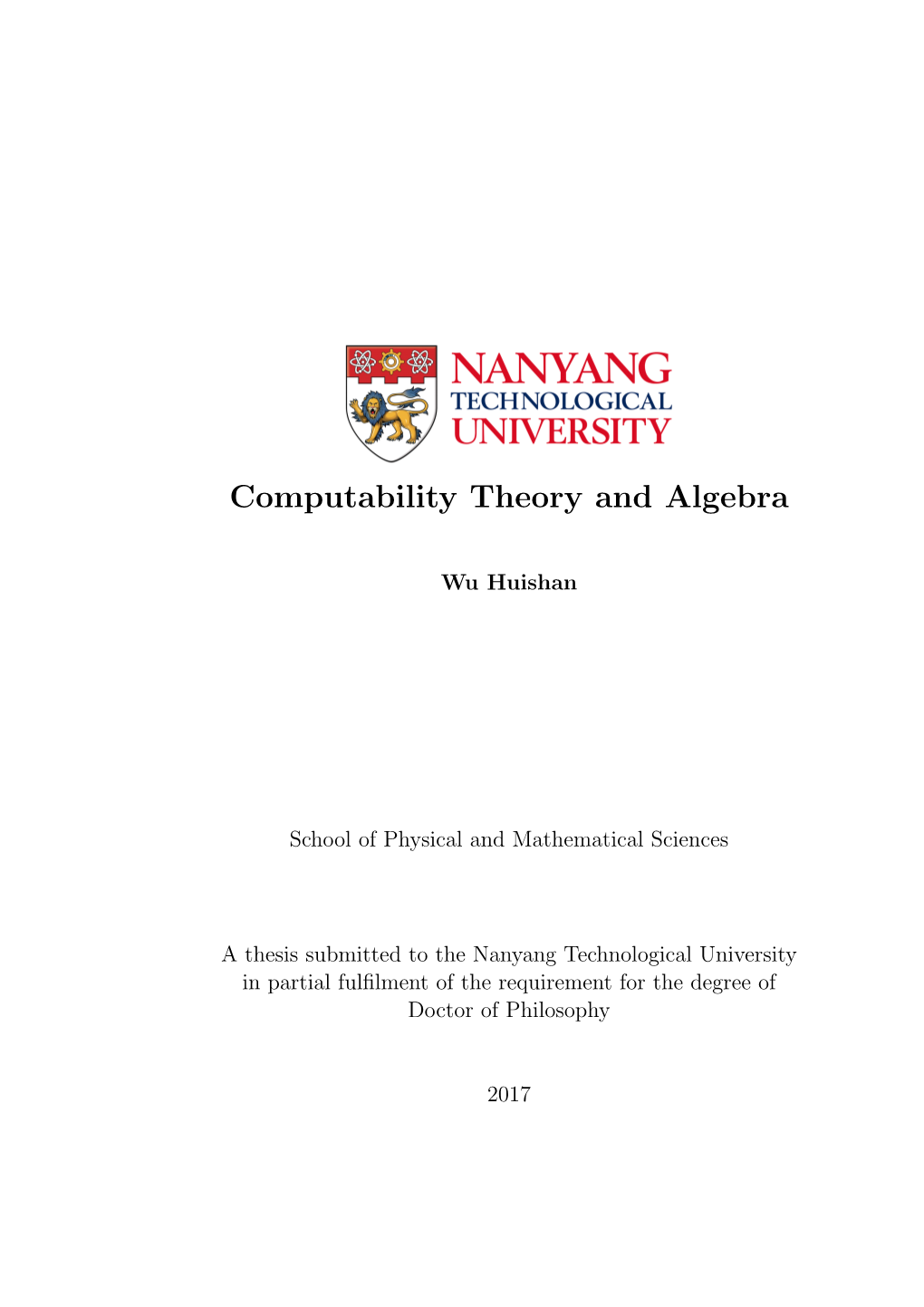 Computability Theory and Algebra