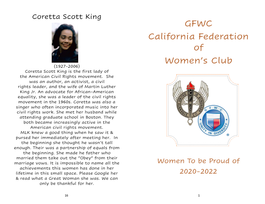 GFWC California Federation of Women's Club