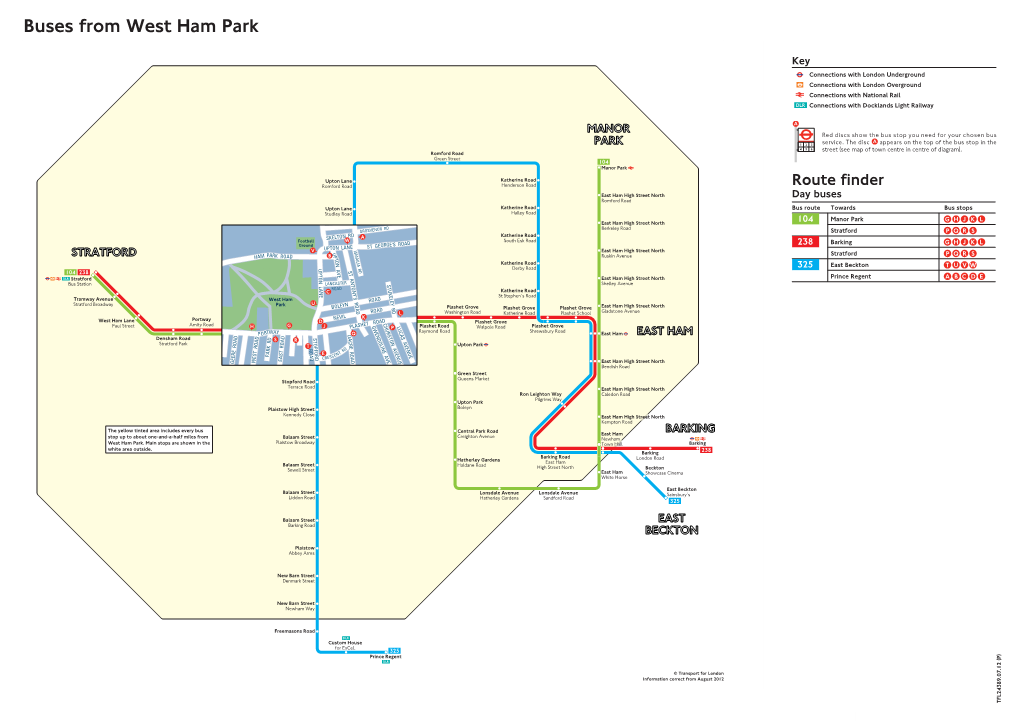 Buses from West Ham Park