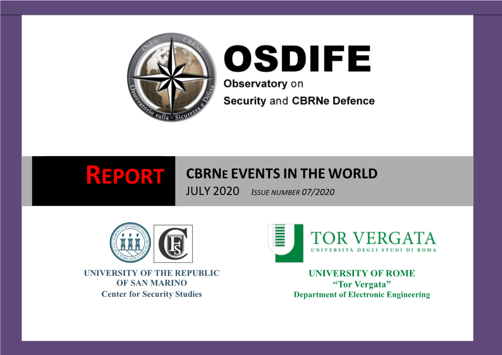 Report Cbrne Eventsintheworld