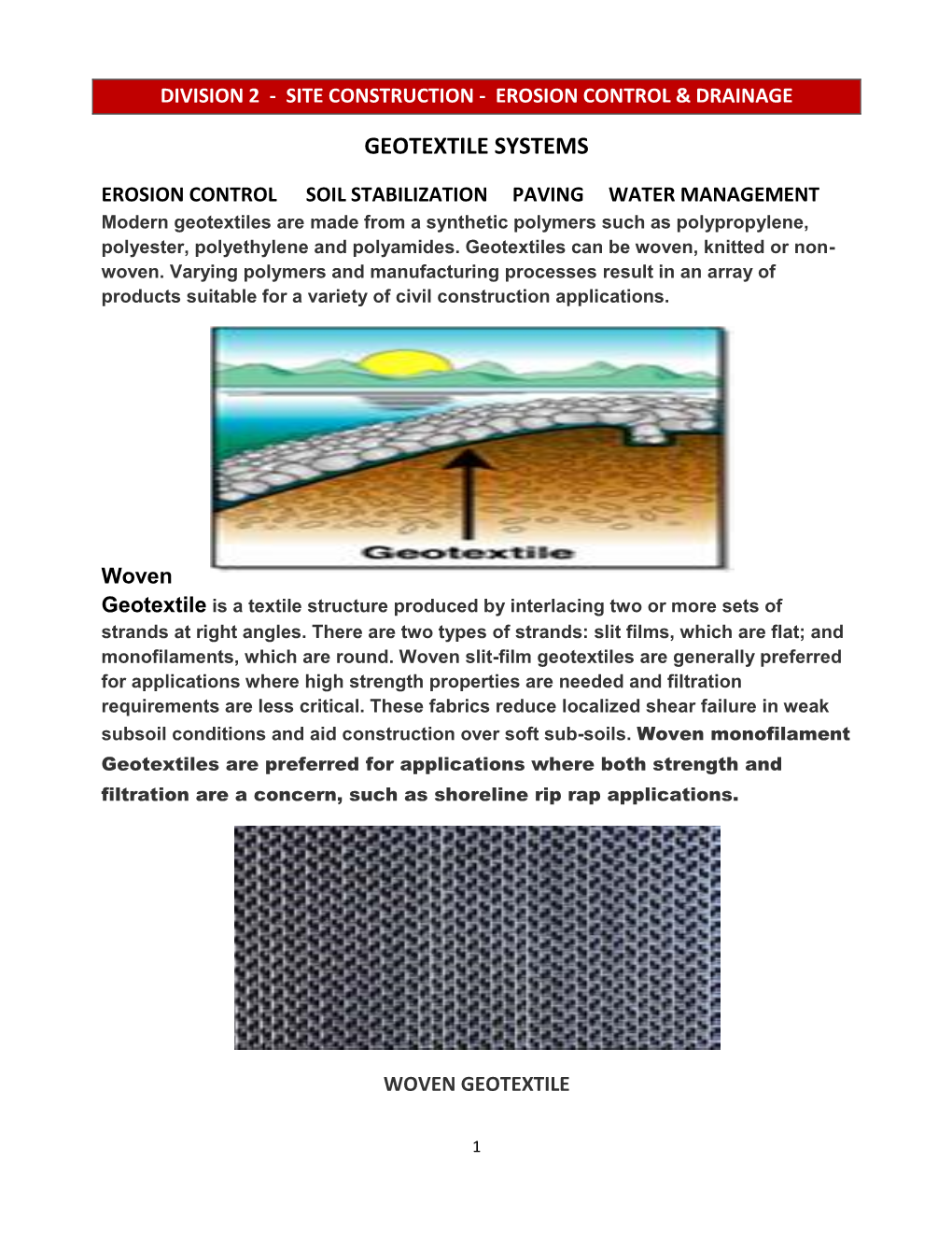 Geotextile Systems
