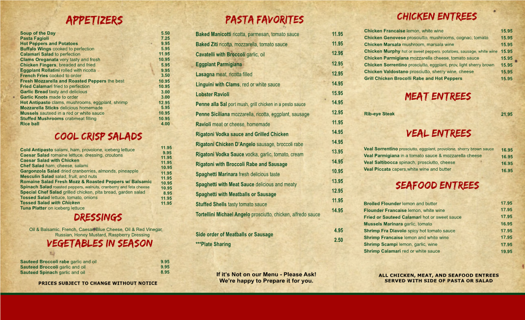 Ninos Take out Menu 2019.Cdr