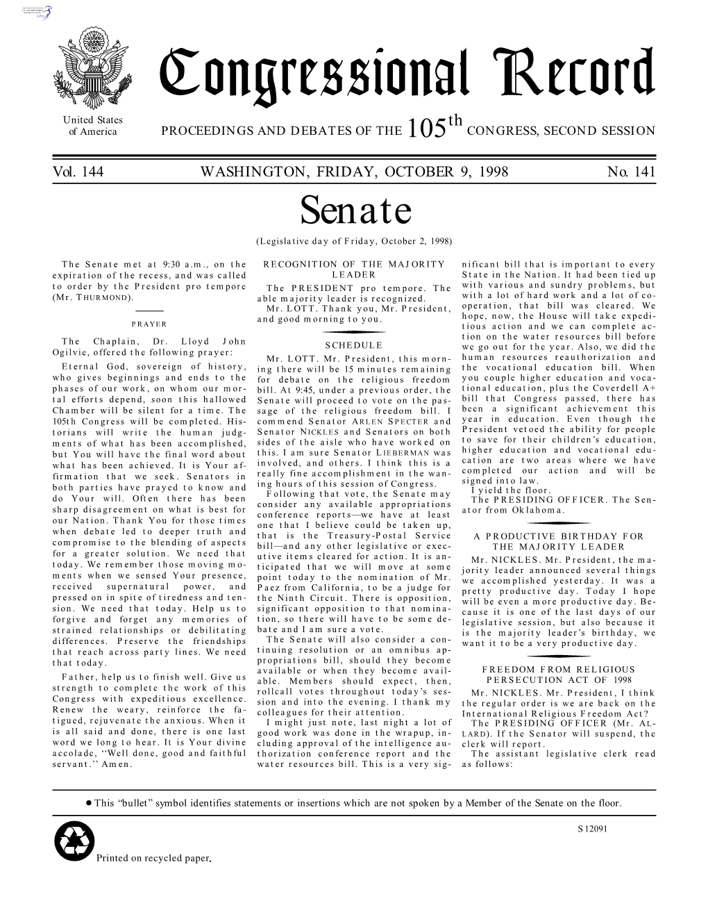 Senate Section