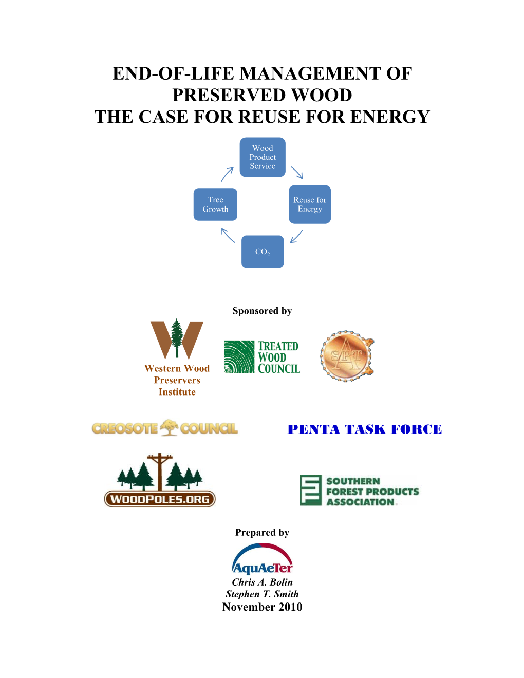 End-Of-Life Management of Preserved Wood the Case for Reuse for Energy