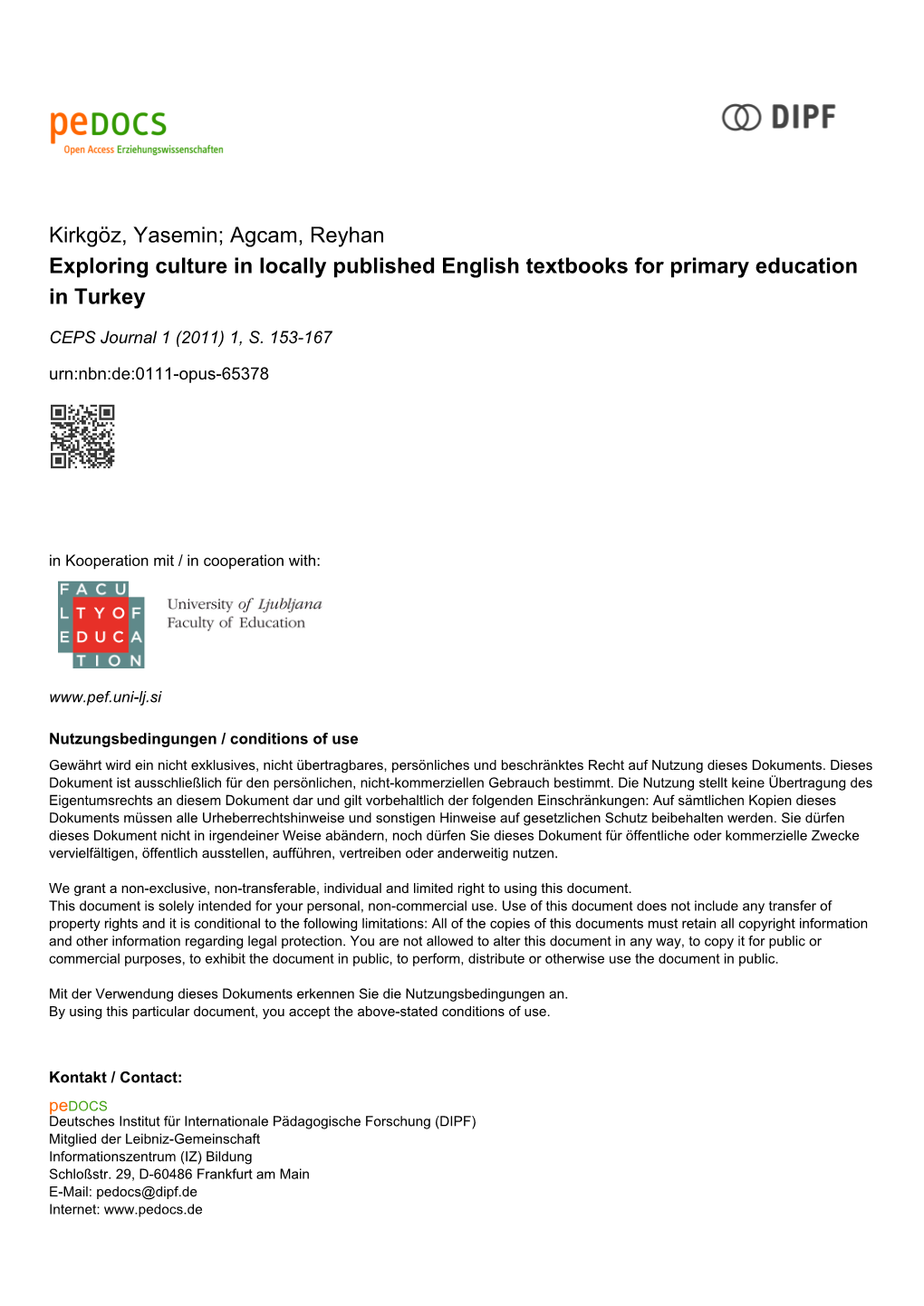 Exploring Culture in Locally Published English Textbooks for Primary Education in Turkey