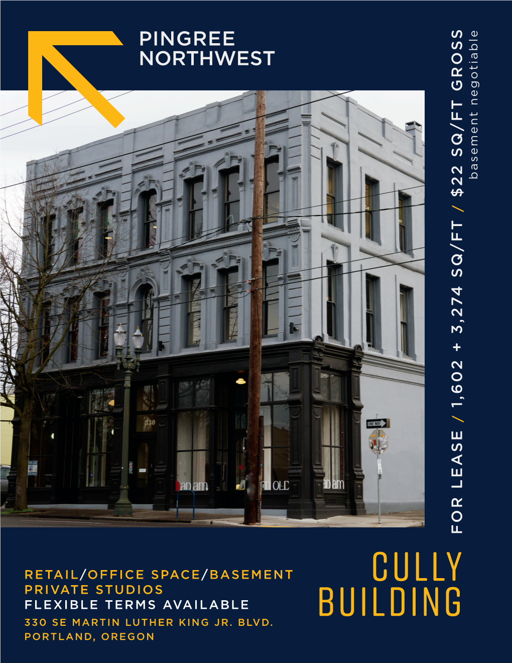 Cully Building Retail / Office / Basement Private Studios 330 Se Martin Luther King Jr