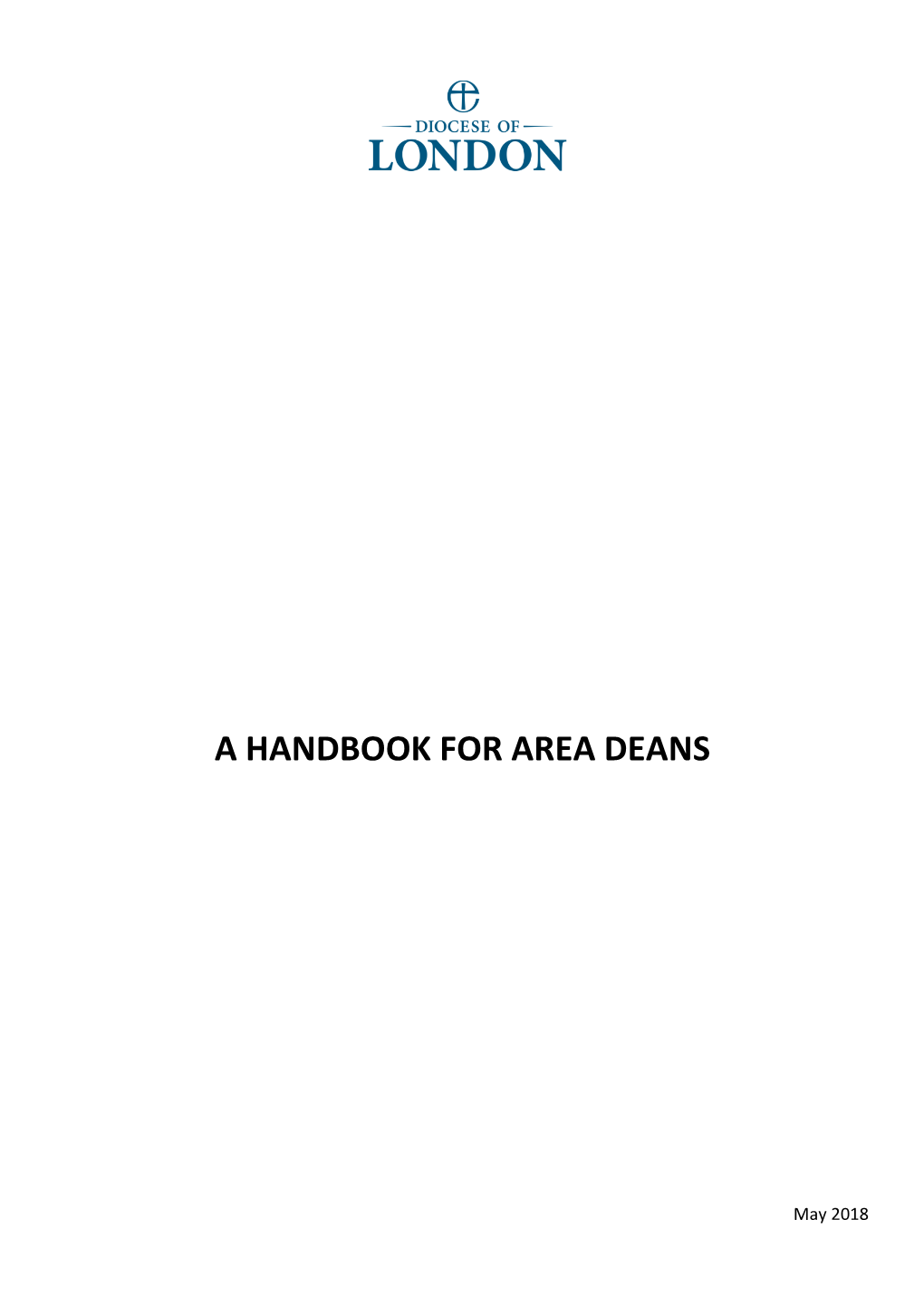 A Handbook for Area Deans