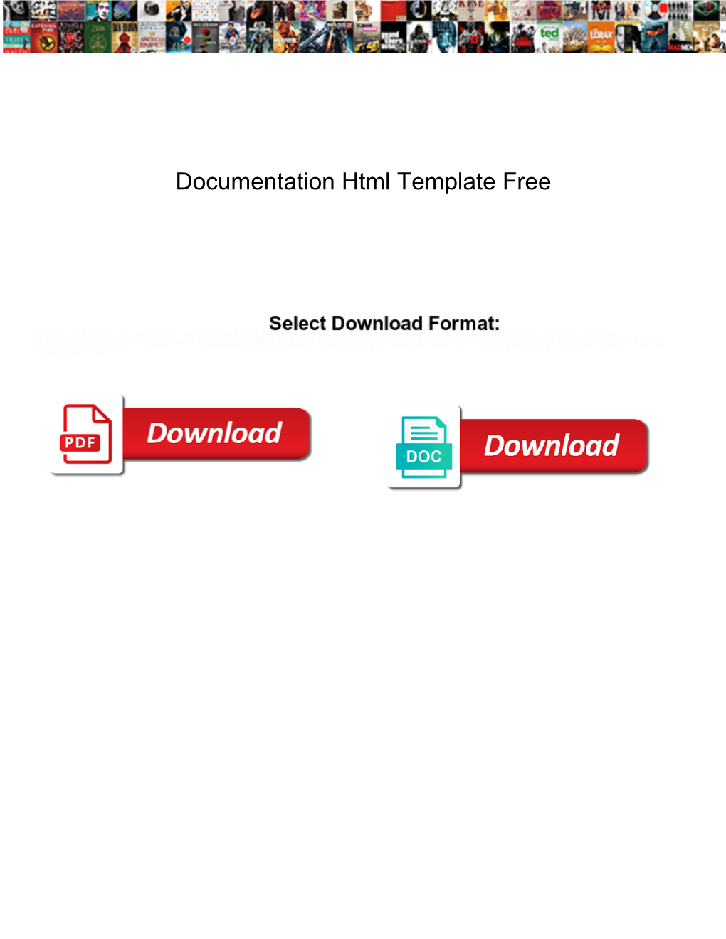 Documentation Html Template Free