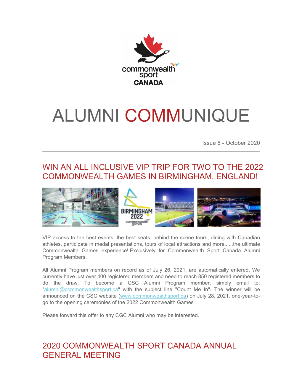 Alumni Communique