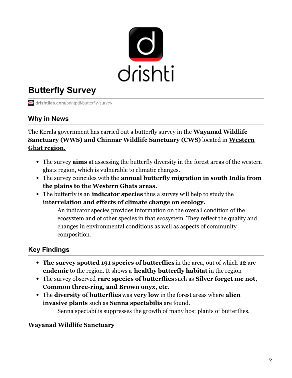 Butterfly Survey