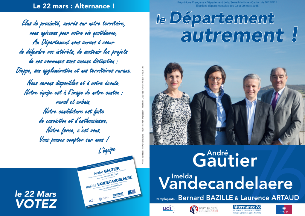 Le Département Autrement ! 70 Ans, Marié - 2 Enfants Recentrons Les Actions Du Département Sur Ses Politiques Prioritaires