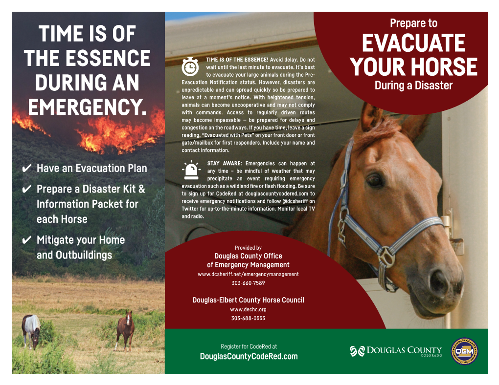 Horse Evacuation Brochure