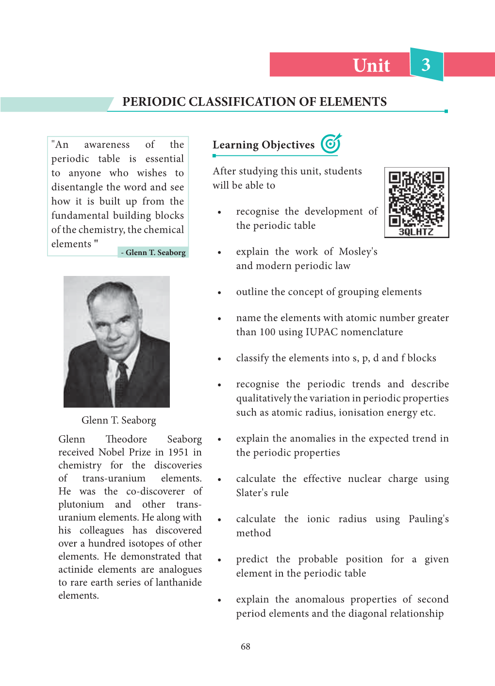 Tamilnadu Board Class 11 Chemistry Chapter 3