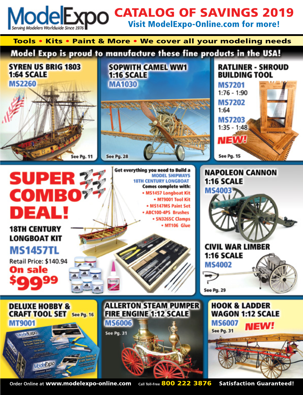 CATALOG of SAVINGS 2019 Visit Modelexpo-Online.Com for More!