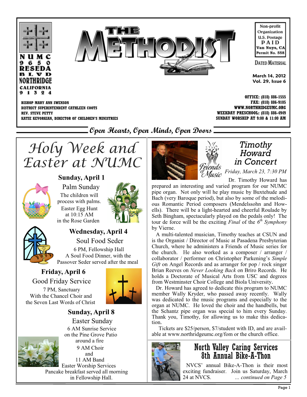 Holy Week and Easter at NUMC