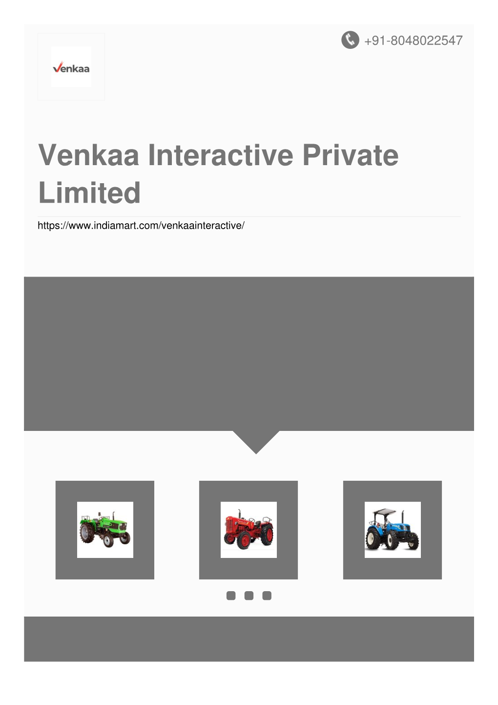 Venkaa Interactive Private Limited About Us