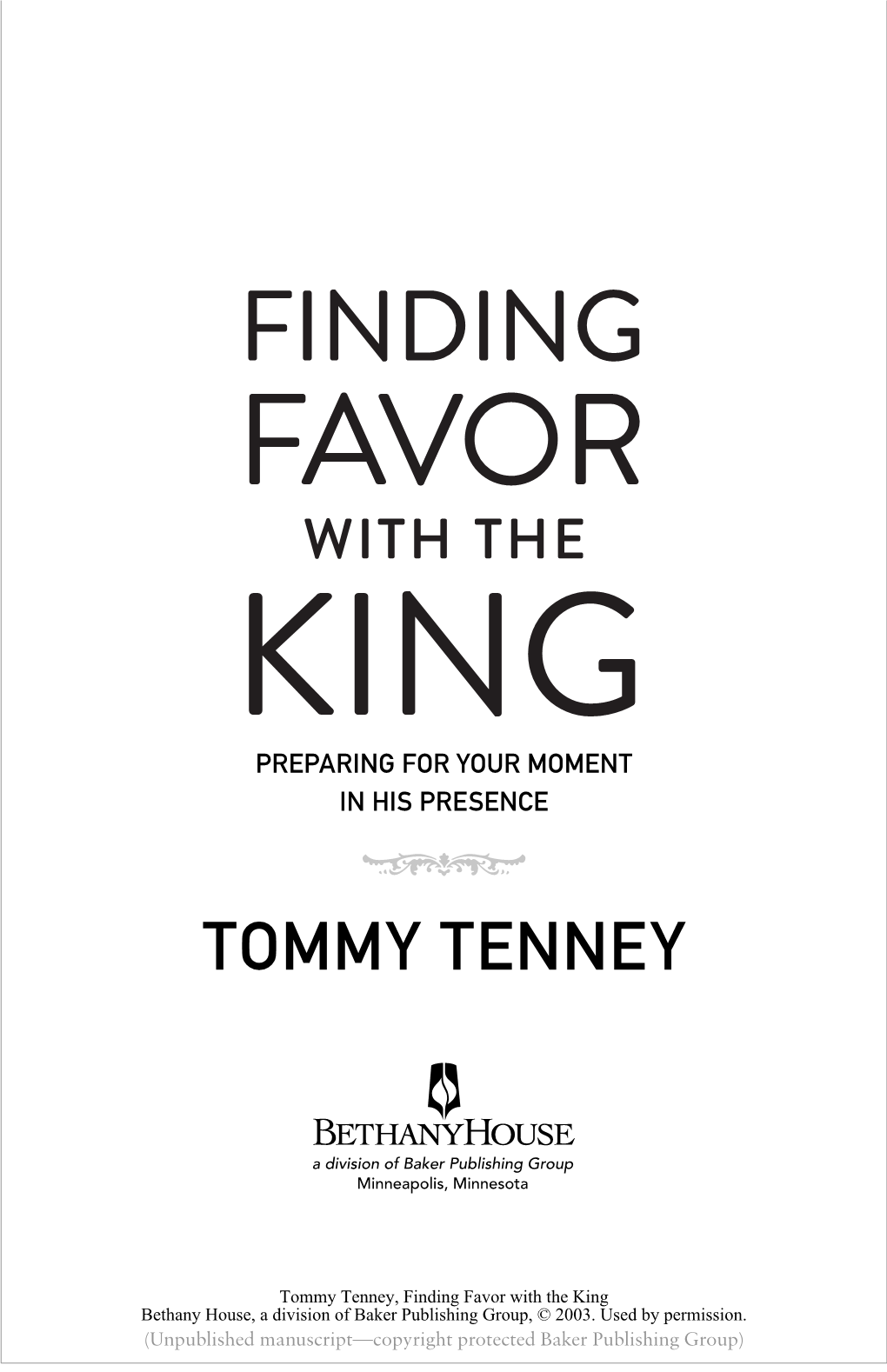 Tommy Tenney 5