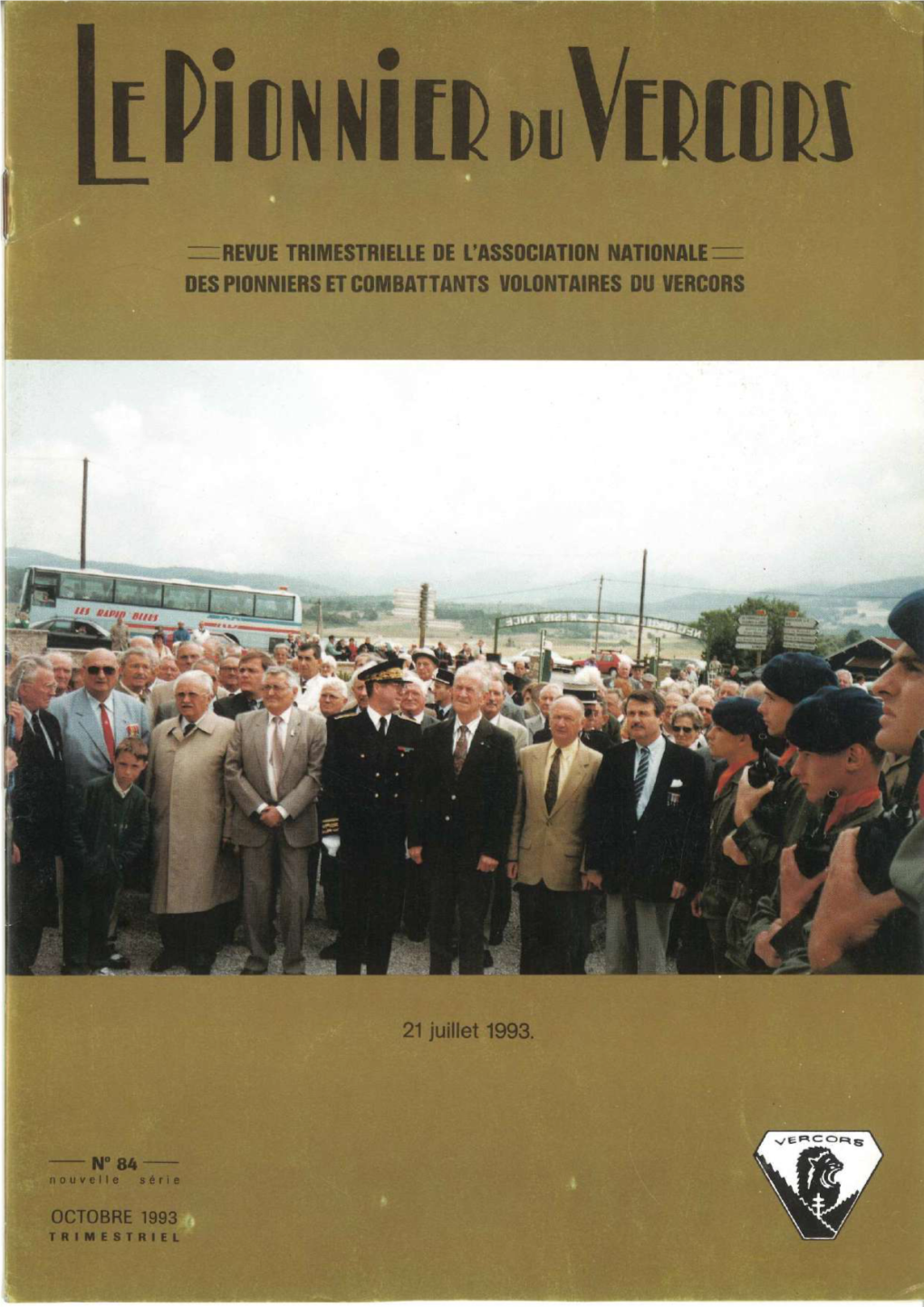 Bulletin N°84, Nouvelle Série, Octobre 1993