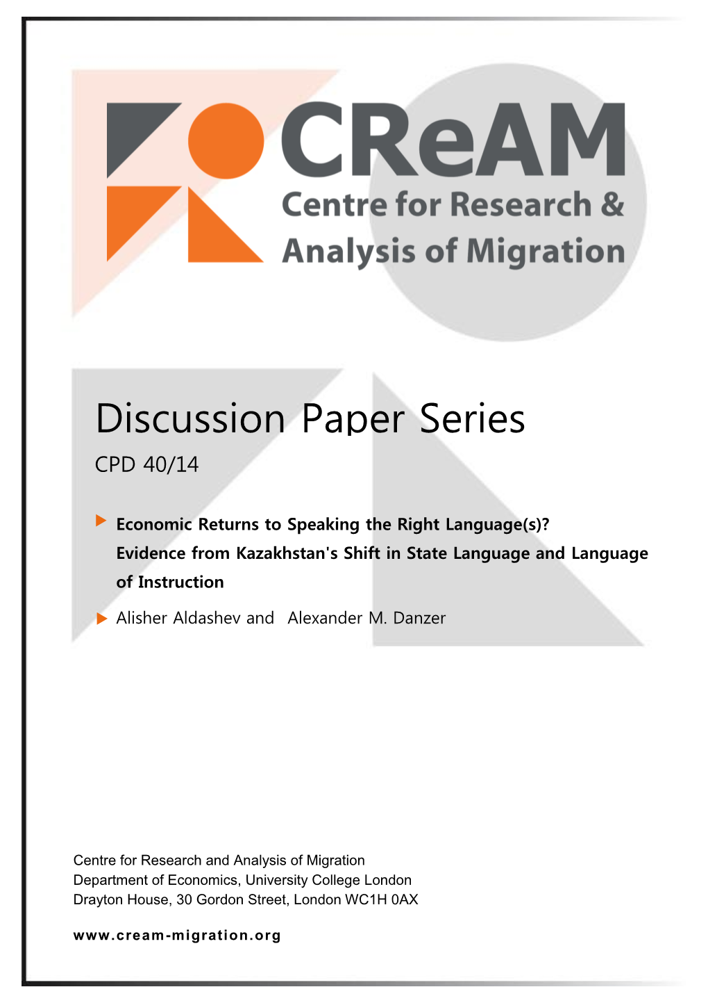 Economic Returns to Speaking the Right Language(S)? Evidence from Kazakhstan's Shift in State Language and Language of Instruction