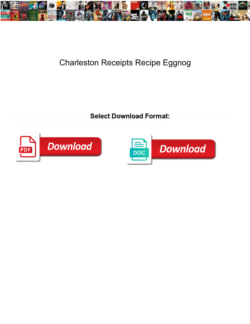 Charleston Receipts Recipe Eggnog