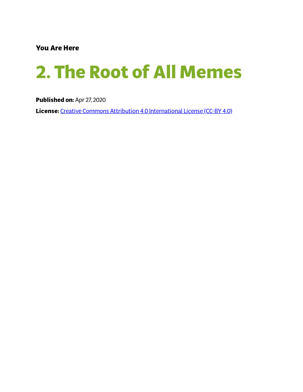 2. the Root of All Memes